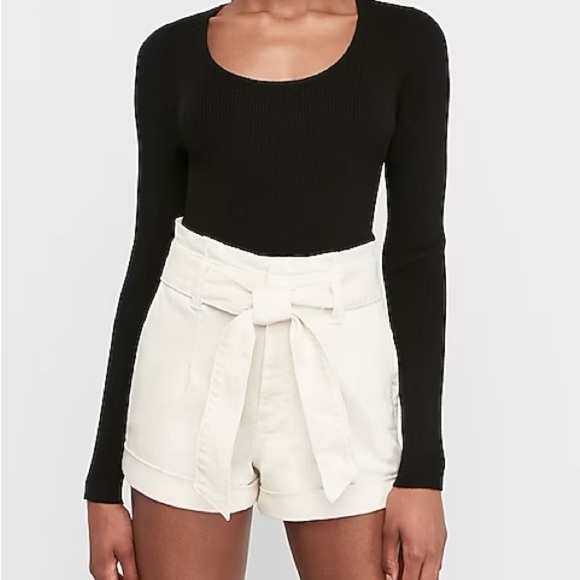 Express Shortie High Waist Shorts Size 6 - Picture 11 of 13
